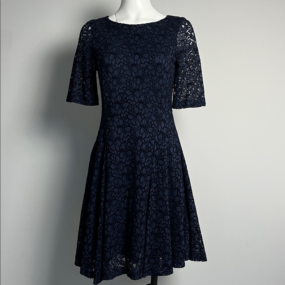 BETSEY JOHNSON Vintage Navy Blue Lace